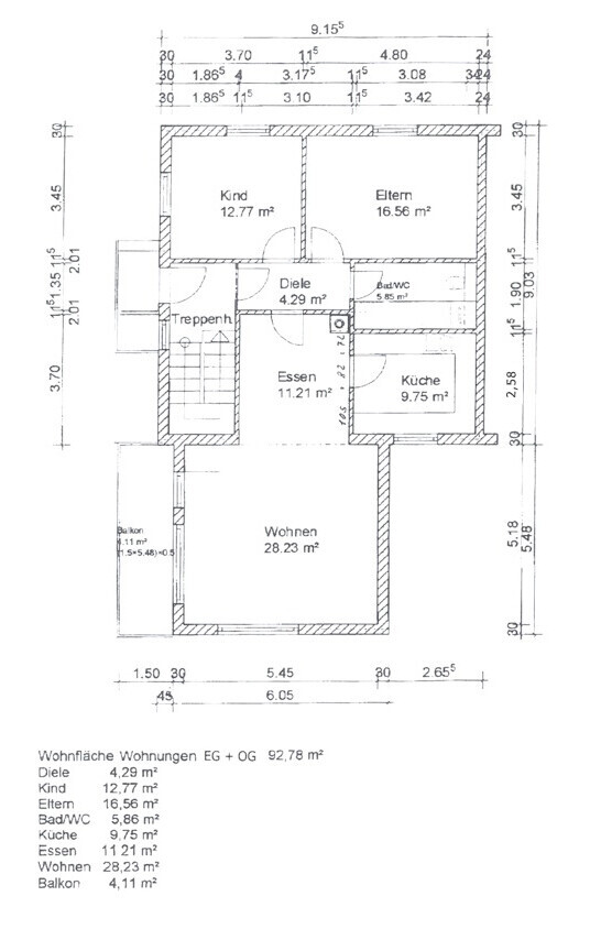 Erdgeschoss und Obergeschoss